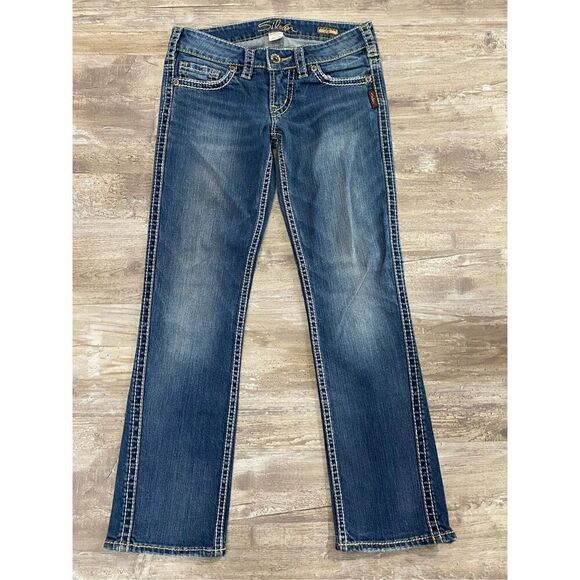 Silver Jeans Frances Capri Distressed Cropped Women’s Size W25 - Picture 1 of 7